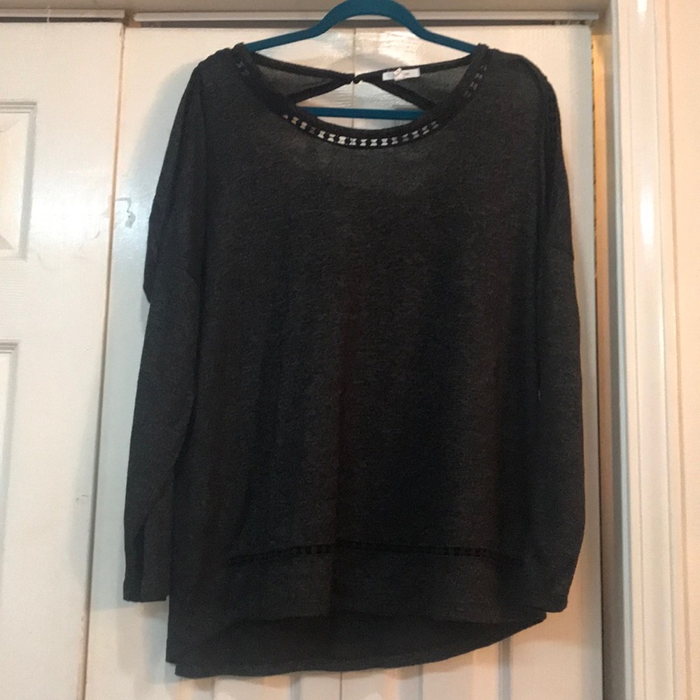 Cozy sweater with cutout